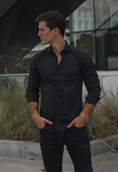 Camisa de poplin elastizado - comprar online