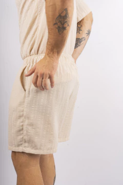 BERMUDA LINO LABRADO - tienda online