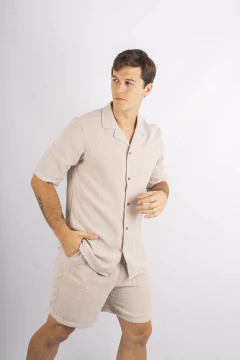 BERMUDA LINO LABRADO - comprar online