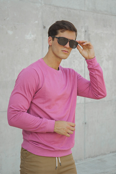 Buzo cuello redondo rustico