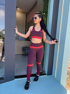 REF.: 71901 CONJUNTO DOUBLE COLOR LUPO - Fofinha Moda Fitness