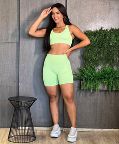 REF.: 00605 CONJUNTO SELENE SEM COSTURA - Fofinha Moda Fitness