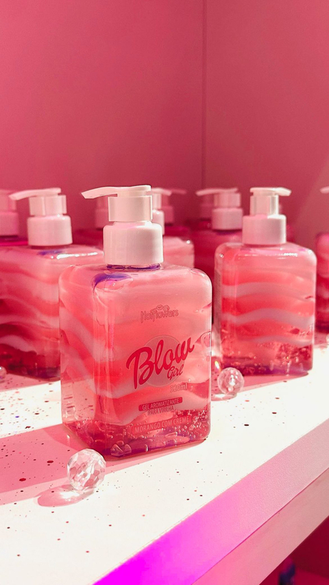 Blow Girl Gel Aromatizante Beijável Para Virilha 320ml Hot Flowers - comprar online