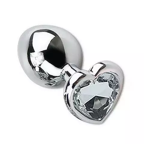 Plug Anal Cônico com Cristal Formato Coração Sexy Import - comprar online