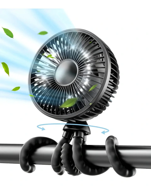 Ventilador Portatil Tres Velocidades Cochecito Cuna Mesa