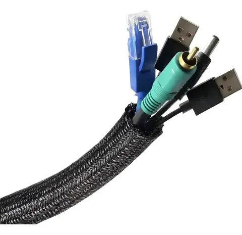 Protector Organizador Cubre Cables Piel De Serpiente 1 Metro