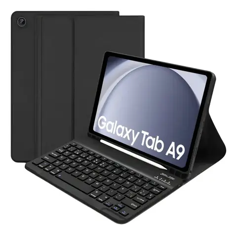 Funda Con Teclado Bluetooth Esp Para Galaxy Tab A9 Sm-x110
