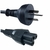 CABLE POWER TIPO TREBOL O MICKEY 220V 3 CONECTORES