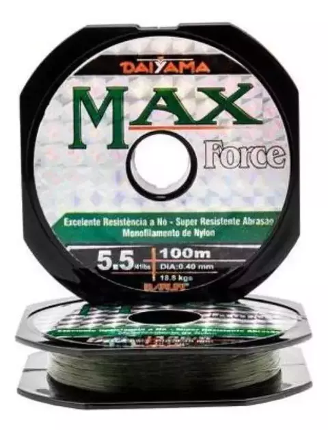 Linha Soft Nylon Max Force 0.37mm 10.0Kg 100m