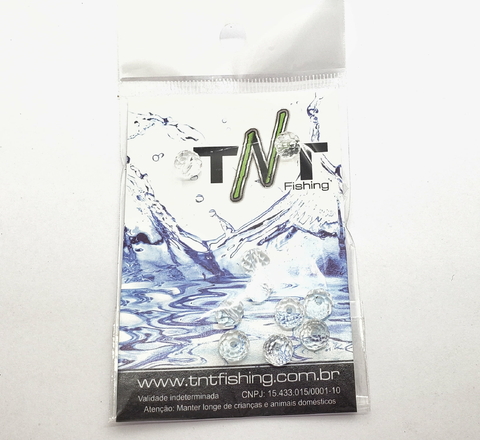 Miçanga TNT Fishing c/ 10 unidades Transparente