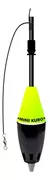 Bóia JR Pesca Bóia cevadeira 127 mini kuro 24g AMARELO
