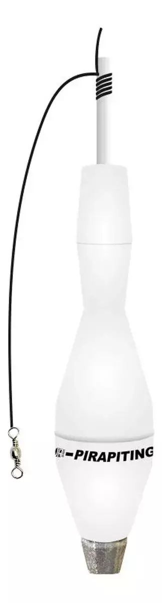 Bóia JR Pesca 233 boia torpedo pirapitinga 40g BRANCO