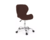 Cadeira Mesa Sala Jantar Assento Estofado Cafe Base Giratoria Bering - comprar online