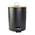 Lixeira de Inox Preta com Tampa de Bambu 5 Litros Bering na internet