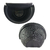 Vaso de Parede Meia Lua Rattan 3 Litros Preto Bering - InterShop