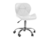 Cadeira Mesa Sala Jantar Assento Estofado Branca Base Giratoria Bering - comprar online