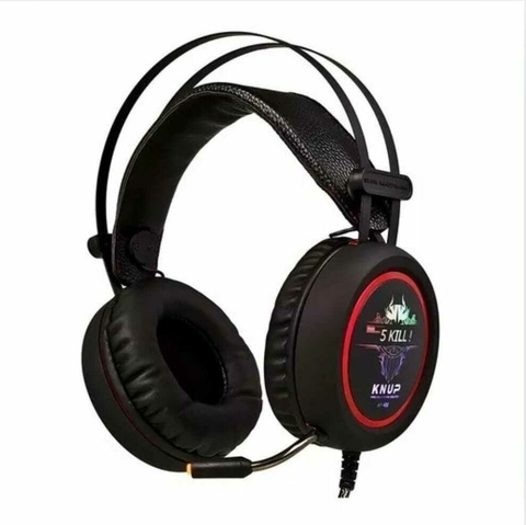 Fone de ouvido over-ear gamer Knup KP-464 Com luz LED - comprar online