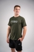 Camiseta de Treino Dry Fit Front Verde Militar Masculina - loja online