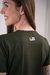 Camiseta de Treino Dry Fit Front Verde Militar Feminina