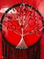 ATRAPASUEÑOS ÁRBOL DE LA VIDA GRANDE NEGRO CON ROSAS ROJAS