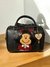 BOLSA CILINDRO NEGRA DE PIEL MAFALDA