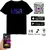 DeeJay Neon Type Camiseta - Controle por App Bluetooth LED