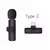 Microfone de lapela sem fio, gravação de áudio e vídeo, mini microfone para - Tecnolifee