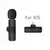 Microfone de lapela sem fio, gravação de áudio e vídeo, mini microfone para na internet