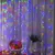 3x3m cortina guirlanda na janela usb energia luzes de fadas festão com controle remoto ano novo guirlanda luzes led decoração natal - loja online