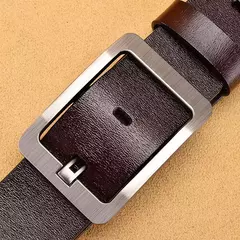 Image of Stylish leather belt for men's casual or formal wear