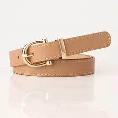 Leather Simple Metal Buckle Belt Girls on internet