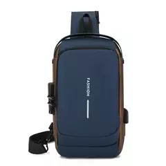 Anti-theft shoulder bag with USB charging