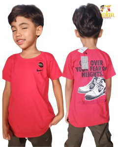 Camisa Prêmio Manga-Estampa Costa Retrô Vermelha