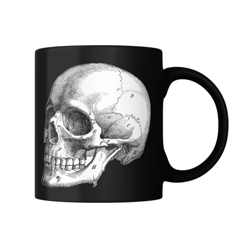 Taza Esqueleto Anatomía Humana Histórica MÁGICA