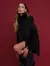 BLUSA BIAMAR OVERSIZED MULLET E GOLA REMOVÍVEL EM PELE FAKE 11451 - Juliana Correia Store