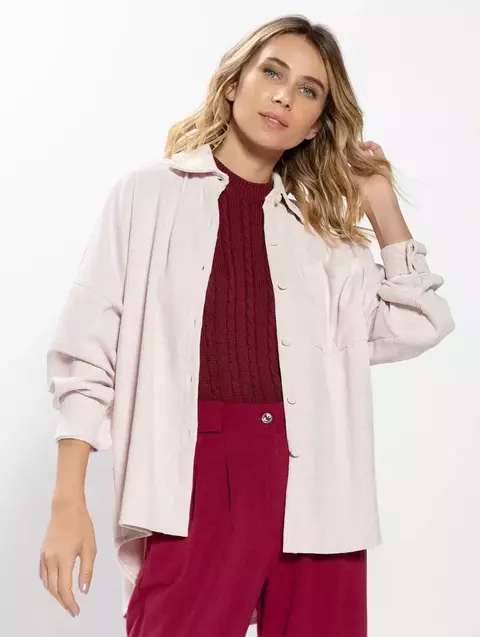 CAMISA EM VELUDO COTELÊ MULLET BIAMAR 11222