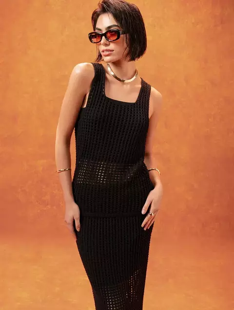 REGATA BIAMAR COM TECIDO SOBREPOSTO VAZADO 11667