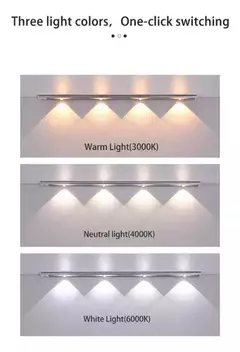 BARRA LUZ 4 LED CON SENSOR 60CM TROKKA|X2 UNIDADES 20%OFF en internet