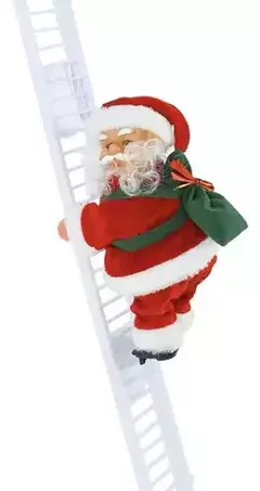 PAPA NOEL CHIMENEA+PAPA NOEL ESCALERA-32%OFF!!! |LUCES DE REGALO TROKKA. - Trokkashop