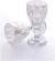 Jogo de 6 Taças Diamante Copo Vidro ( Diamante Azul, Diamante Dourado, Diamante Fumê, Diamante Transparente, Diamante Marrom) - loja online