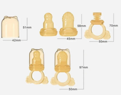 Alimentador de frutas de silicona para bebés en internet