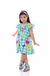 Vestido Infantil Azul Claro Arco-Íris - comprar online