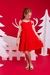 Vestido Infantil Vermelho Natal Chic