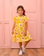 Vestido Infantil Amarelo com Flores - comprar online