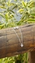Conjunto coração cristal-prata 925