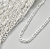 Corrente 3×1 / 70 CM – Prata 925 - comprar online