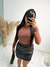 Short Saia Couro Fake na internet