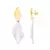 Brinco Geometric Mix de Banho Silver Fosco e Gold