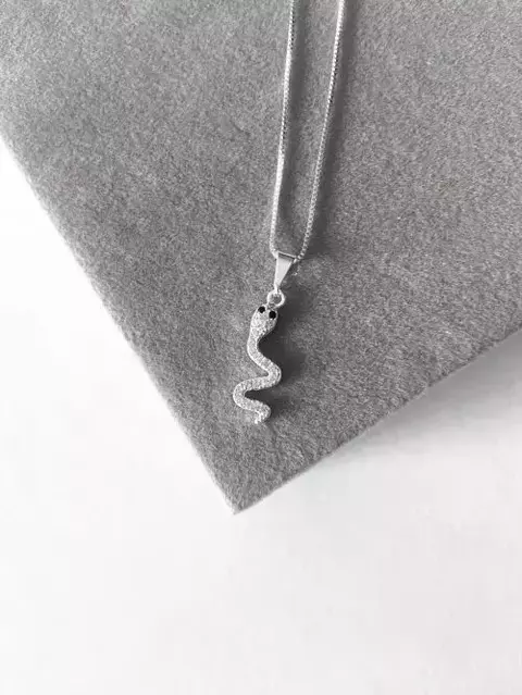 Colar cobra zircônia