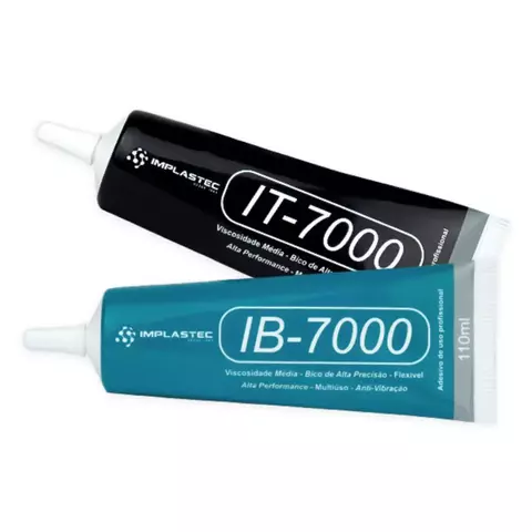 COLA PARA NOTEBOOK / CELULAR PRETA OU INCOLOR 110ML IMPLASTEC